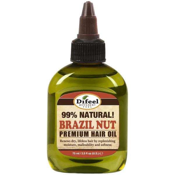 Details about Difeel Premium Natural Hair Oil - Brazilian Nut Oil 2.5oz